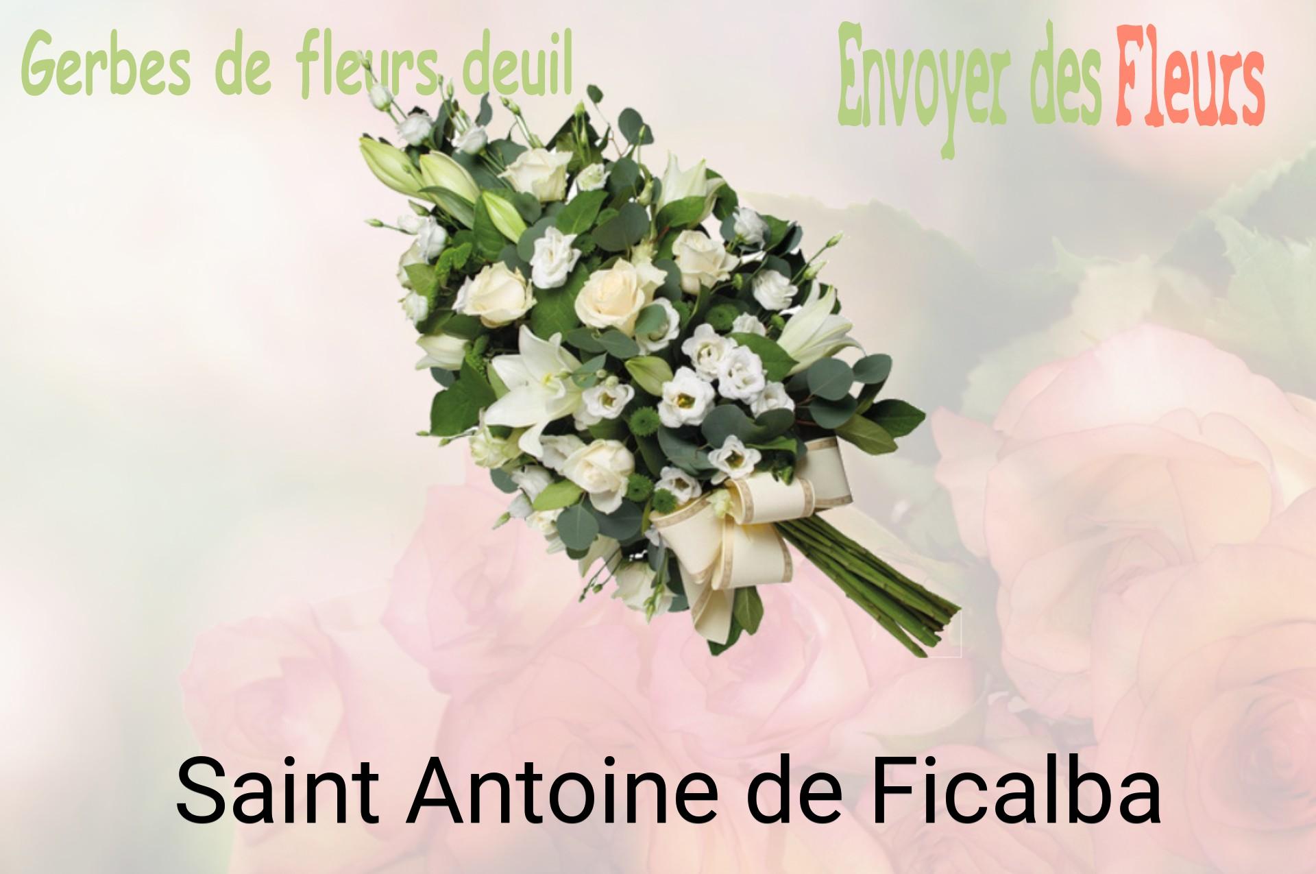 Gerbe de fleurs de deuil livrée à Saint-Antoine-de-Ficalba